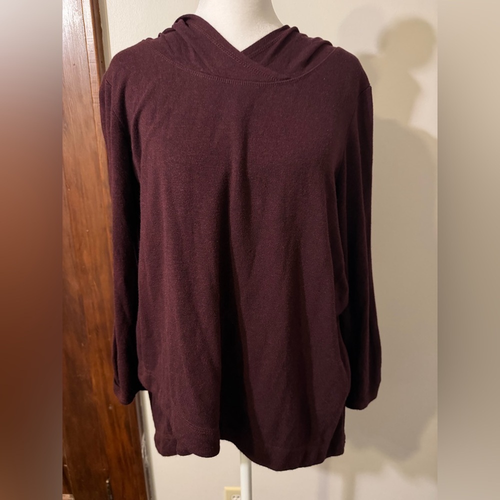 Sunday Burgundy Lounge Hooded Sweatshirt
